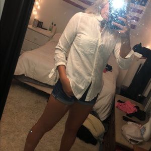 🌸BUNDLE ONLY🌸 white button-up Abercrombie shirt